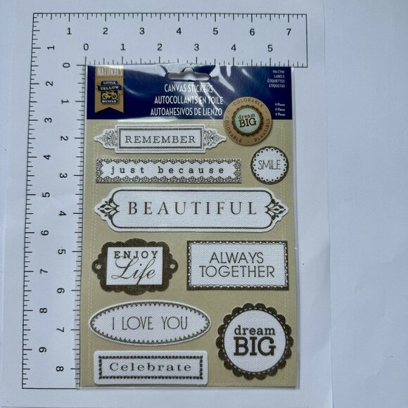 Scrapbooking Embellishments Cork Canvas Burlap New Lot Of 32 Packs - Picture 8 of 16